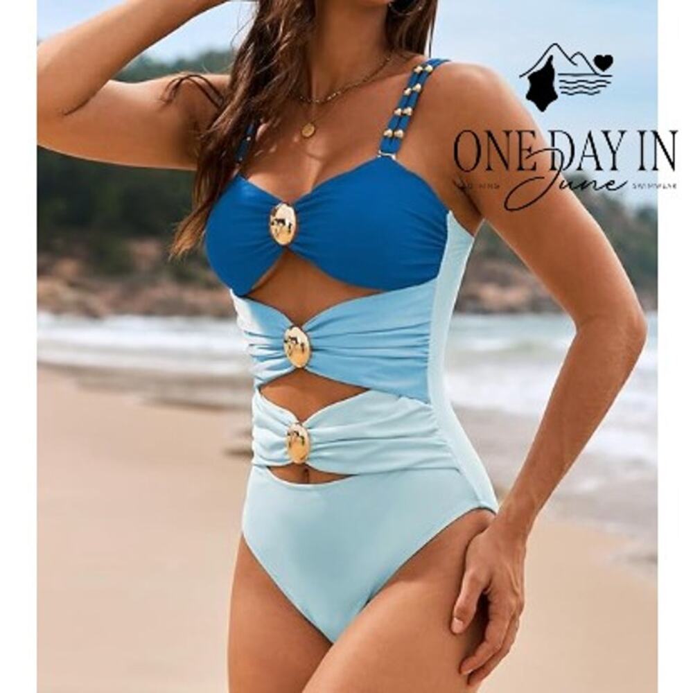 Verdusa Cutout One Piece Swimsuit Size M